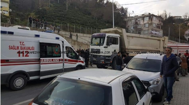 Rize'de Hafriyat Kamyonu Anne Kızın Ölümüne Neden Oldu