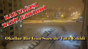 Son dakika... Yoğun Kar Yağışı okulları tatil Ettirdi