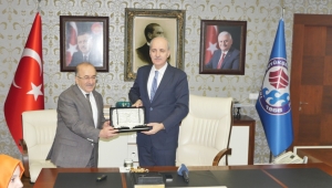 Numan Kurtulmuş, Başkan Gümrükçüoğlu'nu ziyaret etti