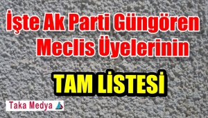 Akparti Güngören Meclis Üyeleri Belli Oldu/ Tam liste