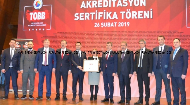 ÇORLU TİCARET VE SANAYİ ODASI TÜRKİYE BİRİNCİSİ