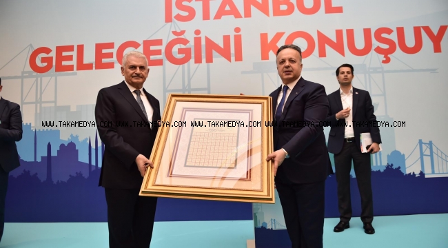 İSTANBUL BÜYÜKŞEHİR BELEDİYE BAŞKAN ADAYI BİNALİ YILDIRIM İHRACATÇILARLA BİR ARAYA GELDİ