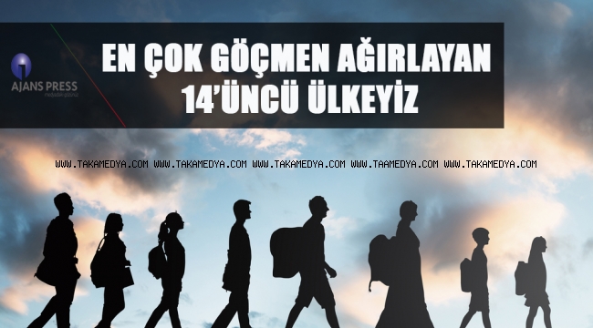 EN ÇOK GÖÇMEN AĞIRLAYAN 14’ÜNCÜ ÜLKEYİZ