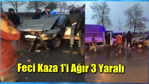 Giresun'da Kaza 1'i Ağır 3 Yaralı