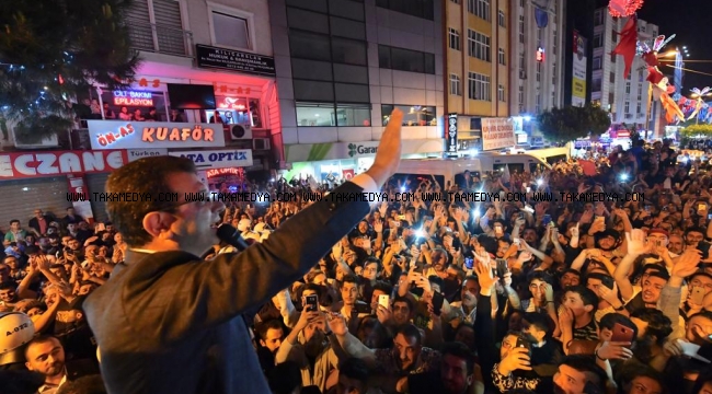 Esenler'de İmamoğlu izdihamı