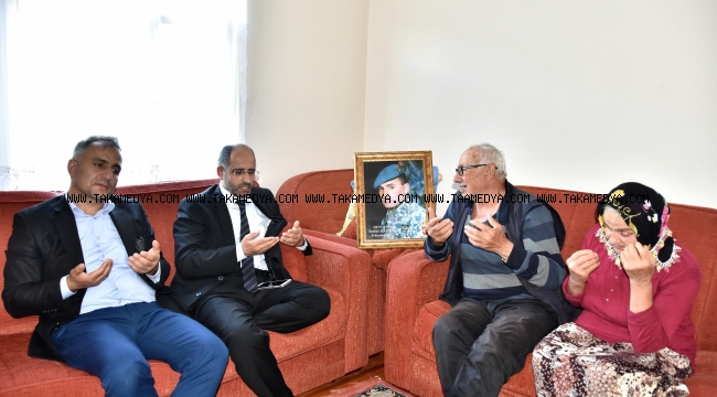 MÜFTÜ HÜSEYİN KÖKSAL ŞEHİT AİLESİNİ ZİYARET ETTİ