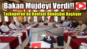 Bakan Kurum Tozkoparan'lılara Müjdeyi Verdi