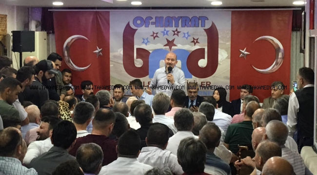 Bakan Soylu BMD'de Trabzonlularla Bayramlaştı