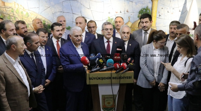 BİNALI YILDIRIM BÜYÜKŞEHİR BELEDİYESİNİ ZİYARET ETTİ