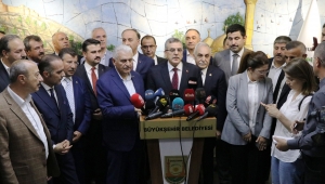 BİNALI YILDIRIM BÜYÜKŞEHİR BELEDİYESİNİ ZİYARET ETTİ