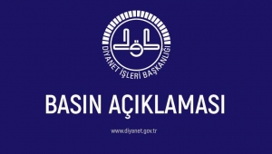 Diyanet'ten Basın Açıklaması