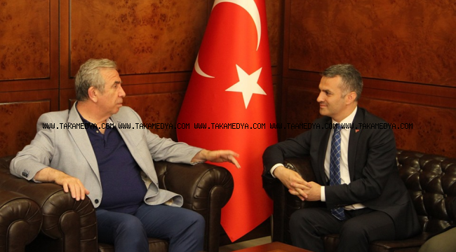 MANSUR YAVAŞ, BAŞKAN BIYIK'I ZİYARET ETTİ
