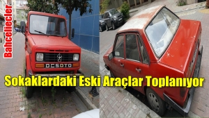 Sokaklardaki Hurda Araçlar Toplanıyor