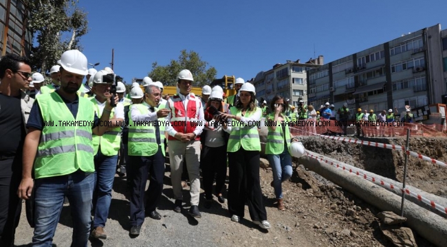 Başkan İmamoğlu, Beşiktaş'ta metro, Üsküdar'da alan düzenleme şantiyesi gezdi Hem metro istasyonu hem müze!