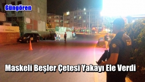 Güngören'de Maskeli Beş Kişiyi Polis Beşledi