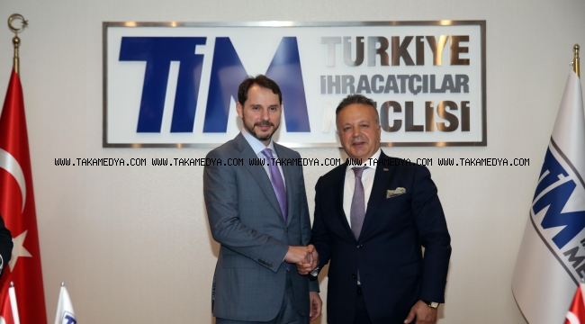 HAZİNE VE MALİYE BAKANI ALBAYRAK TİM'İ ZİYARET ETTİ