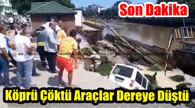 Samsun Terme'de Köprü Çöktü