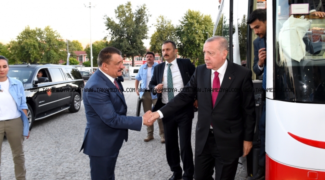 CUMHURBAŞKANI ERDOĞAN'DAN BAŞKAN GÜRKAN'A ZİYARET