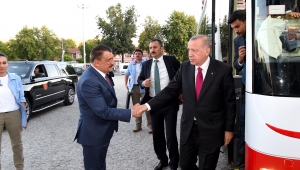 CUMHURBAŞKANI ERDOĞAN'DAN BAŞKAN GÜRKAN'A ZİYARET