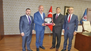 EMEKLİ KARA KUVVETLERİ KOMUTANI ÇOLAK BÜYÜKŞEHİR BELEDİYESİNİ ZİYARET ETTİ