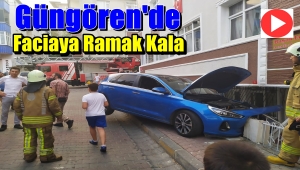 Güngören'de Doğalgaz Kutusuna Çarpan Araç Panik Yarattı