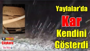 Trabzon'un Yüksek Kesimlerine Yılın İlk Karı Yağdı