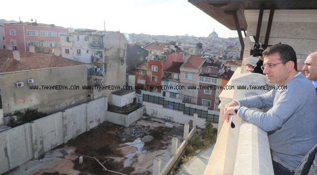 BAŞKAN İMAMOĞLU'NDAN RECEP TAYYİP ERDOĞAN İMAM HATİP LİSESİ ÇATISINDAN BALAT İNCELEMESİ