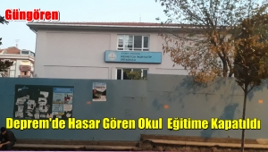Güngören'de Hasar Alan Okul'da Eğitime Ara Verildi
