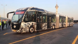  İMAMOĞLU YERLİ ÜRETİM METROBÜSÜN TEST SÜRÜŞÜNE KATILDI