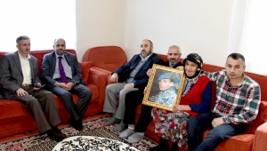 MÜFTÜ HÜSEYİN KÖKSAL ŞEHİT AİLELERİNİ ZİYARET ETTİ