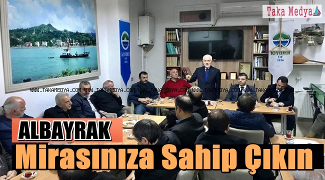 Ahmet Albayrak Kıyıboyu Derneğinden Hemşerilerine Seslendi