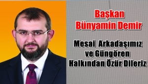 Başkan BünYamin Demir'den Veysel İpekci Acıklaması