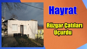 Trabzom'da Şiddetli Rüzgar Çatıları Uçurdu