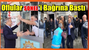 Vali Tuncay SONEL'e Of'ta Sevgi Seli