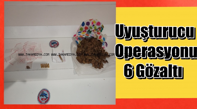 Güngören'de uyuşturucuya geçit yok, 6 gözaltı