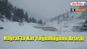 Kar Yağışı Hayrat'ın yüksek Kesimlerinde Etkisini Sürdürüyor