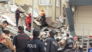 Bahçelievler'de bina Çöktü