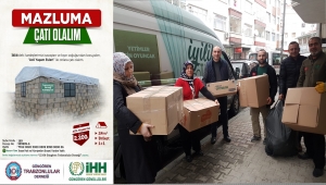 GÜNGÖREN TRABZONLULAR DERNEĞİ İDLİB'DE MAZLUMA ÇATI OLDU
