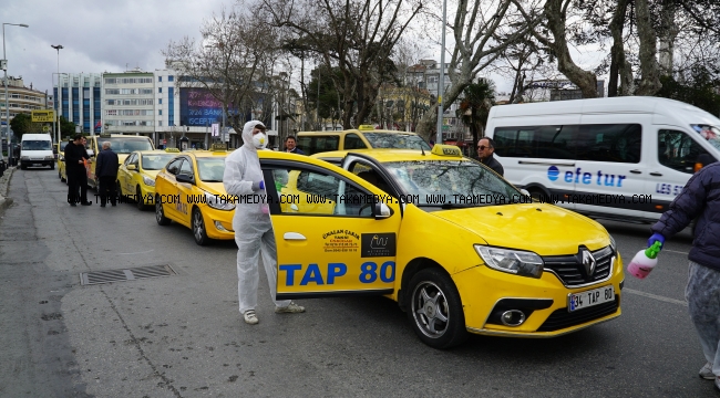 İSTANBUL TAKSİLERİ BRC İŞBİRLİĞİYLE DEZENFEKTE EDİLDİ