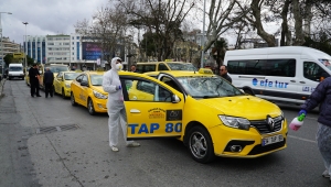İSTANBUL TAKSİLERİ BRC İŞBİRLİĞİYLE DEZENFEKTE EDİLDİ
