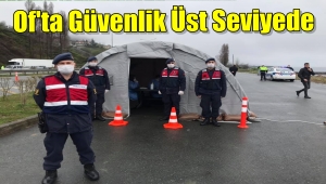 OF'TA JANDARMA'DAN İLÇE GİRİŞLERİ KONTROL ALTINDA