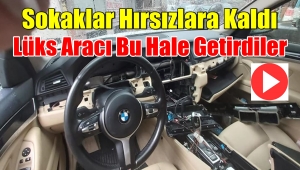 Hırsızlar Lüks Aracı Bu Hale Getirdi