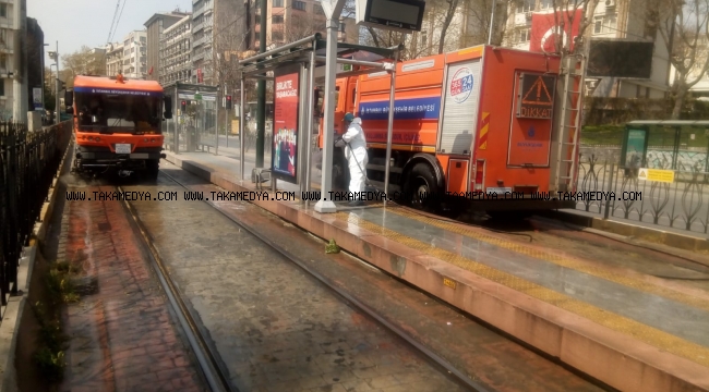 KABATAŞ-BAĞCILAR TRAMVAY HATTI TEMİZLENDİ