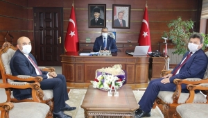 Vali Sarıfakıoğulları, SGK İl Müdürünü Makamında Kabul Etti