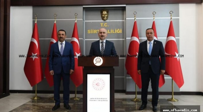 Bakan Karaismailoğlu’ndan Vali Hacıbektaşoğlu’na ziyaret