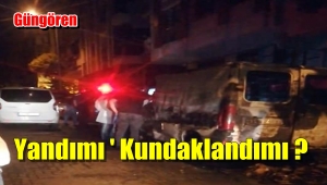 Güngören'de Araç Yangını