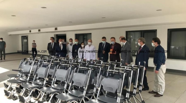 Trabzonlu iş adamı Mehmet Ali Derya 30 adet tekerlekli sandalye bağış Yaptı