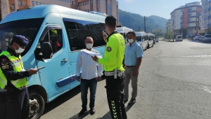 Emniyet Müdürlüğü Servis Araçlarını Denetledi