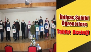 CUMDER'DEN ÖĞRENCİLERE TABLET DESTEĞİ