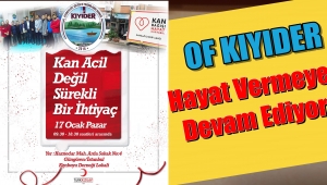 Of Kıyıder 'den Kan Bağışına Destek